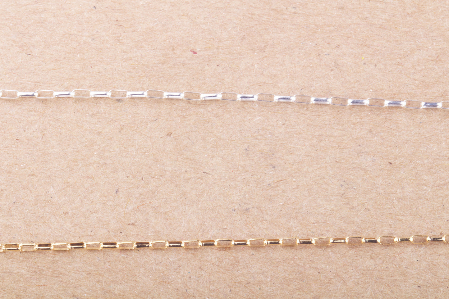 1.5mm x 3mm Tiny Paperclip Chain by Foot in Gold Filled and Sterling Silver, Great for Permanent Jewelry, Bulk Wholesale Chains