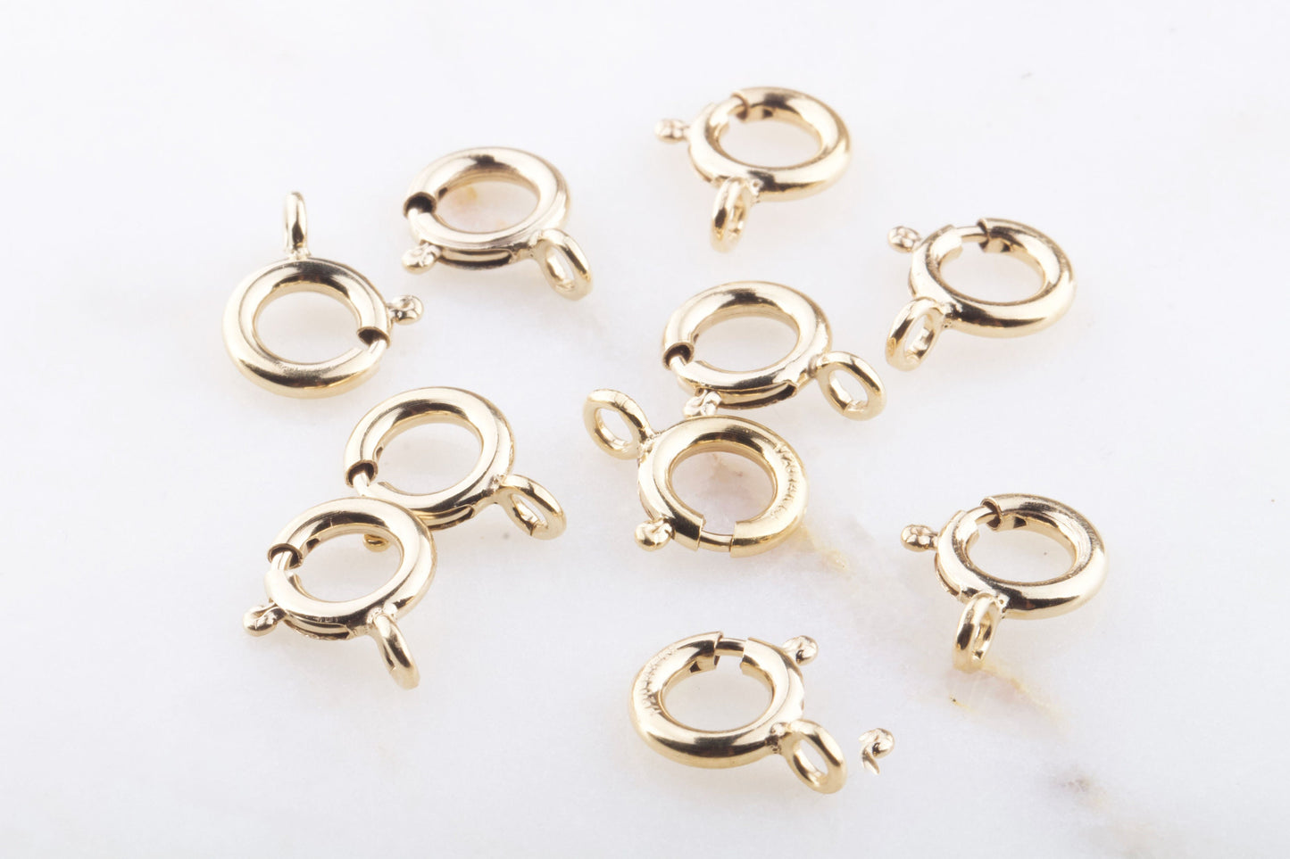 8mm Spring Ring Clasp in Sterling Silver, Gold Filled, For Heavy, Thicker Bracelet, Necklace, Large Spring Ring Clasp,