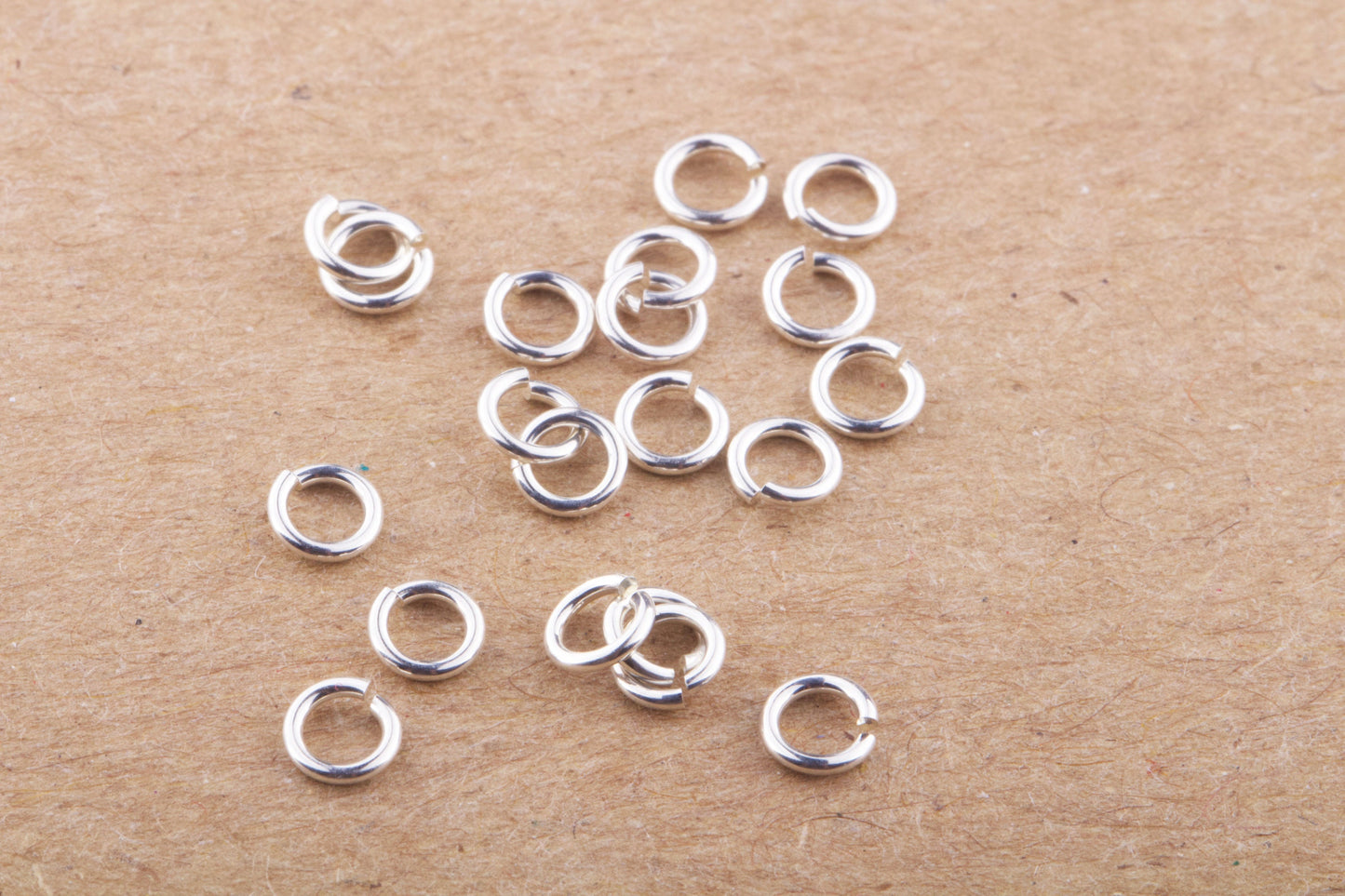 3.5mm 22 gauge Jump Rings in Sterling Silver, Gold Filled, Rose Gold Filled, Permanent Jewelry, Permanent Chains, Set of 50, 100 Pieces