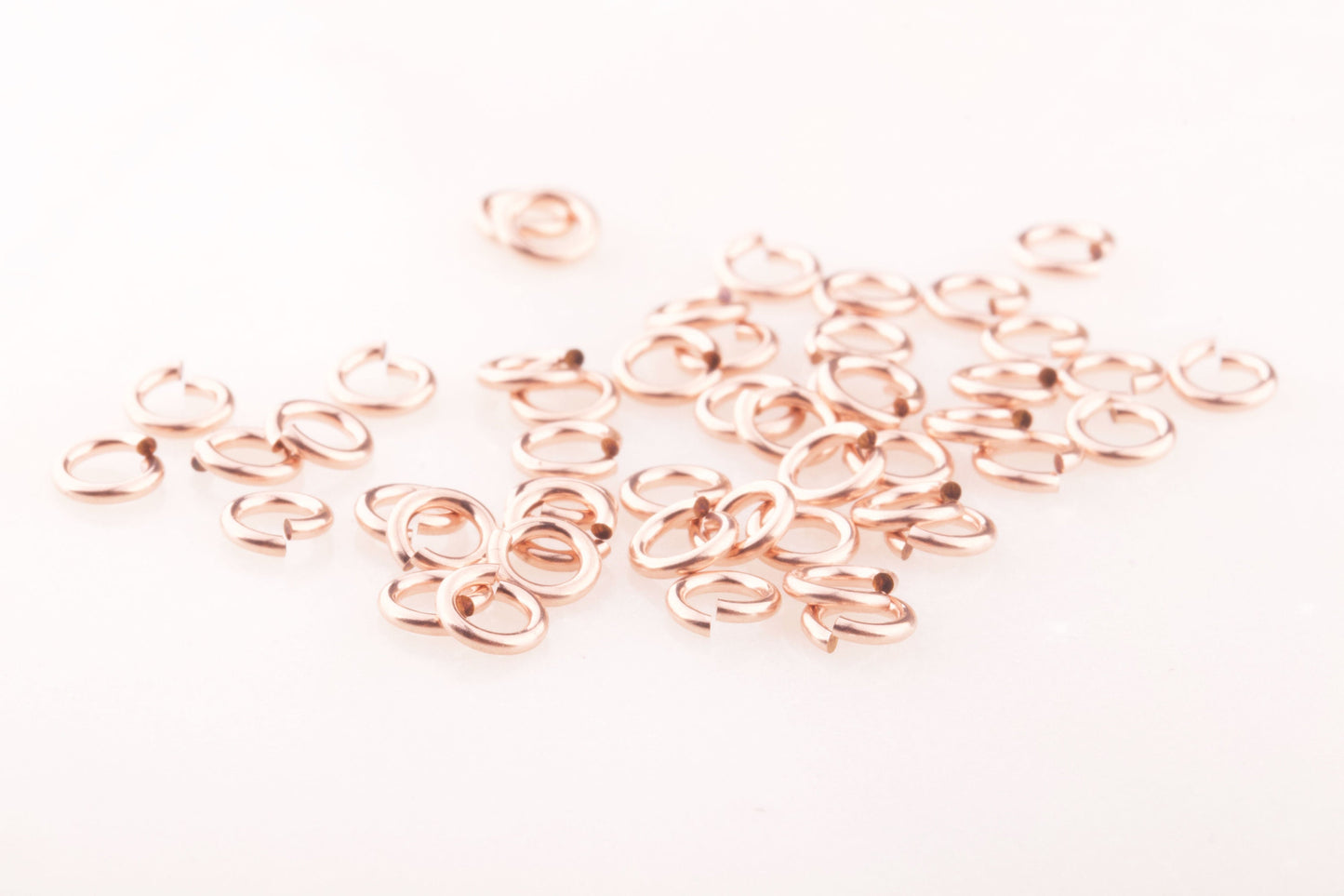 4mm 20.5 gauge Jump Rings in Sterling Silver, Gold Filled, Rose Gold Filled, Bulk Wholesale Jump Rings for Permanent Chains, Set of 50, 100