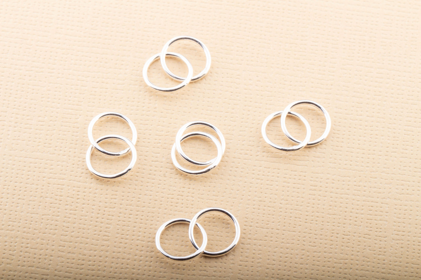 10mm Gold Filled or Sterling Silver Thick Wire Rings, For Permanent Jewelry, Permanent Bracelet, Necklace, Anklet, Friendship Rings