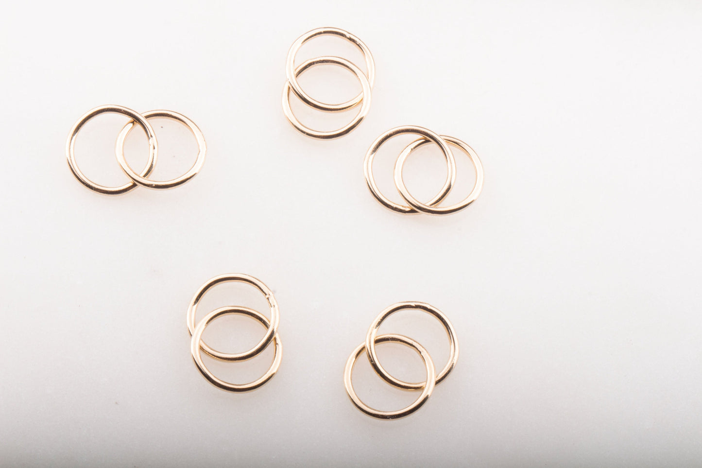 10mm Gold Filled or Sterling Silver Thick Wire Rings, For Permanent Jewelry, Permanent Bracelet, Necklace, Anklet, Friendship Rings